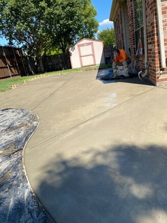 nice looking concrete driveway